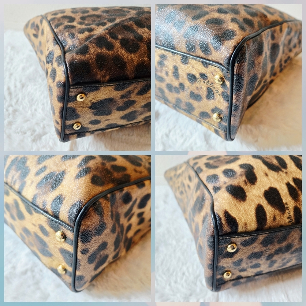 Dolce and Gabbana Leopard Print Shopping Tote Bag and Wallet Organizer Set - Picture 8 of 16